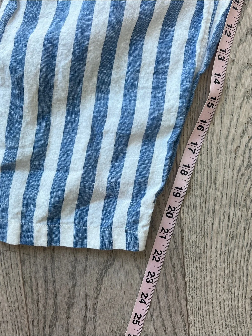 Reformation Women’s Size 2 Linen Striped Blue & White Overalls NWOT